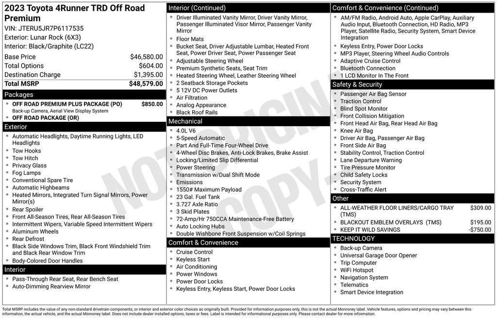 Used 2023 Toyota 4Runner TRD Off-Road Premium w/ Off Road Premium Plus Package image 34