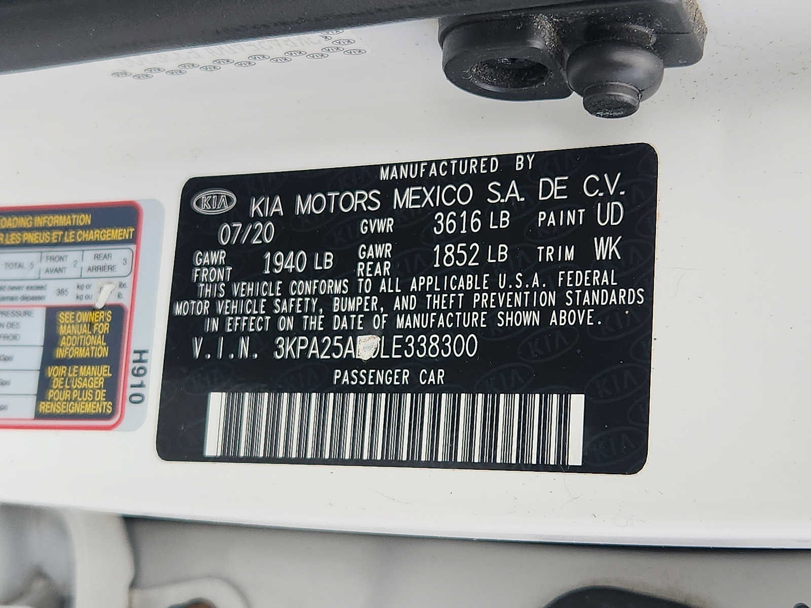Used 2020 Kia Rio S FWD image 26