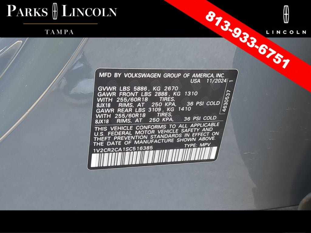 Used 2025 Volkswagen Atlas Peak Edition SE AWD/4WD image 37