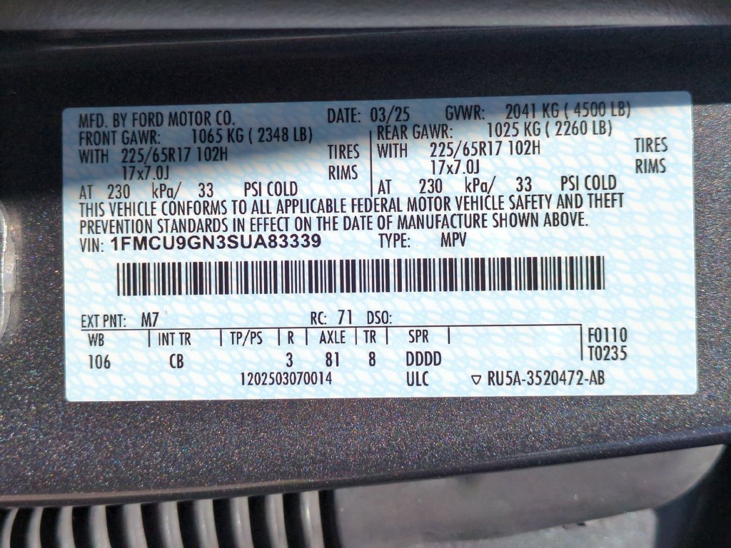Used 2025 Ford Escape Active AWD/4WD image 35