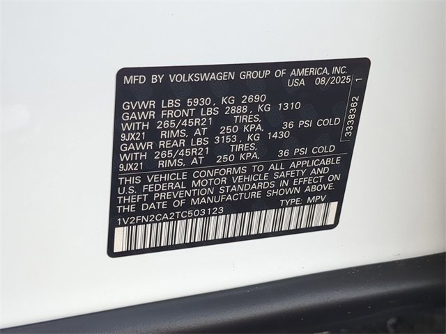 New 2026 Volkswagen Atlas SEL Premium R-Line image 36