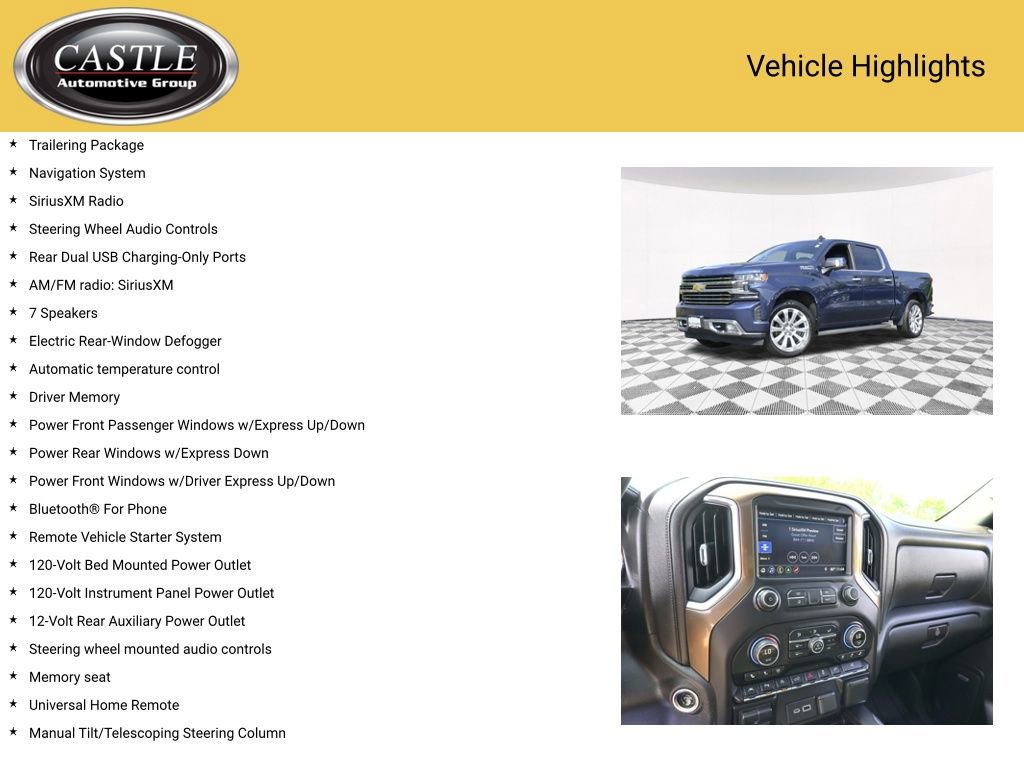 Used 2019 Chevrolet Silverado 1500 High Country w/ Technology Package image 16