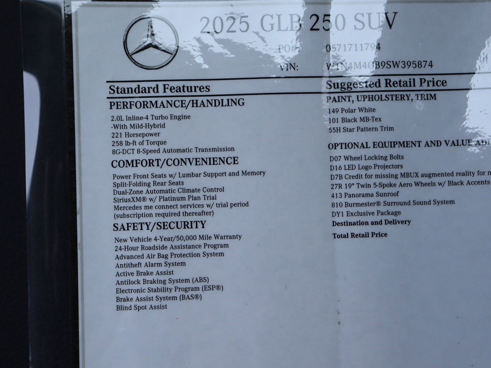 New 2025 Mercedes-Benz GLB 250 image 49