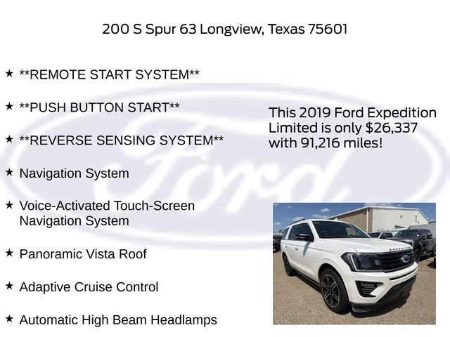 Used 2019 Ford Expedition Limited w/ Equipment Group 303A RWD image 32