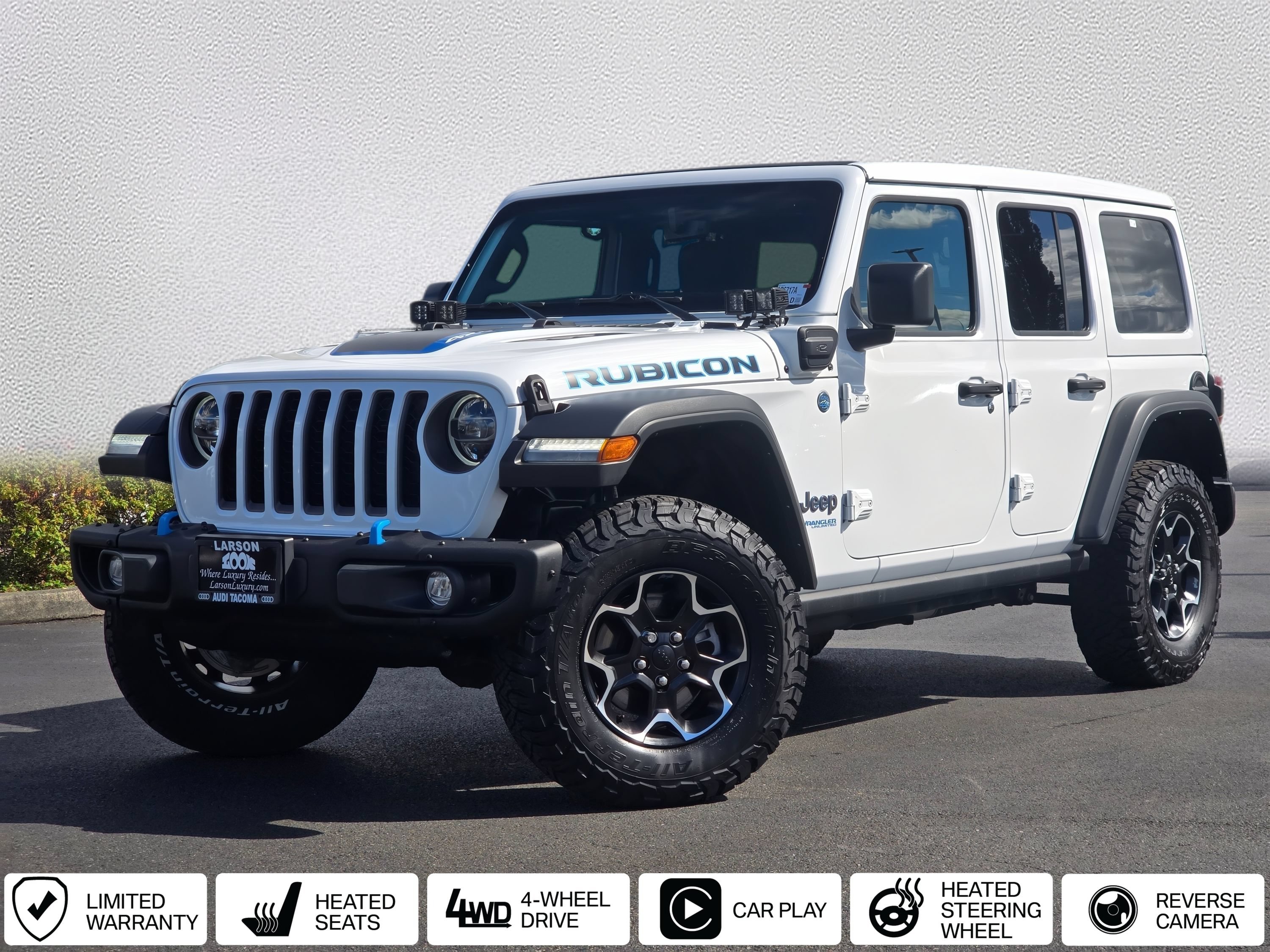 Used 2021 Jeep Wrangler Unlimited Rubicon 4xe w/ Steel Bumper Group AWD/4WD image 1