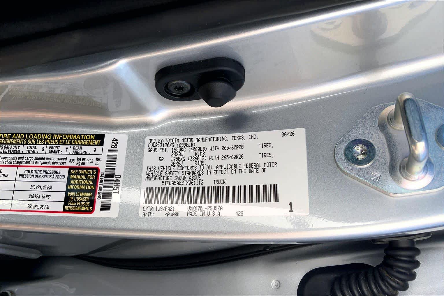 Used 2026 Toyota Tundra SR5 w/ SX Package RWD image 37