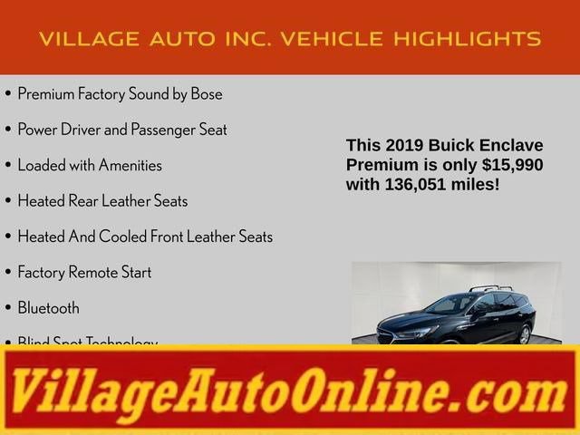 Used 2019 Buick Enclave Premium w/ Trailering Package, 5000 lbs. AWD/4WD image 16