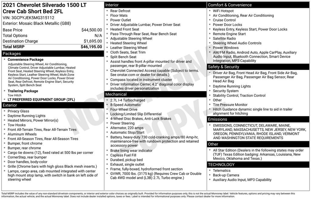 Certified 2021 Chevrolet Silverado 1500 LT image 9