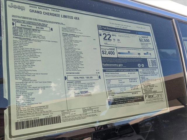 New 2025 Jeep Grand Cherokee Limited w/ Luxury Tech Group II image 18