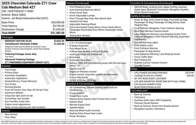 Used 2025 Chevrolet Colorado Z71 w/ Midnight Edition AWD/4WD image 20