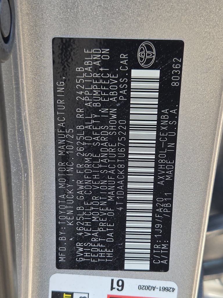Used 2026 Toyota Camry LE w/ Convenience Package FWD image 32