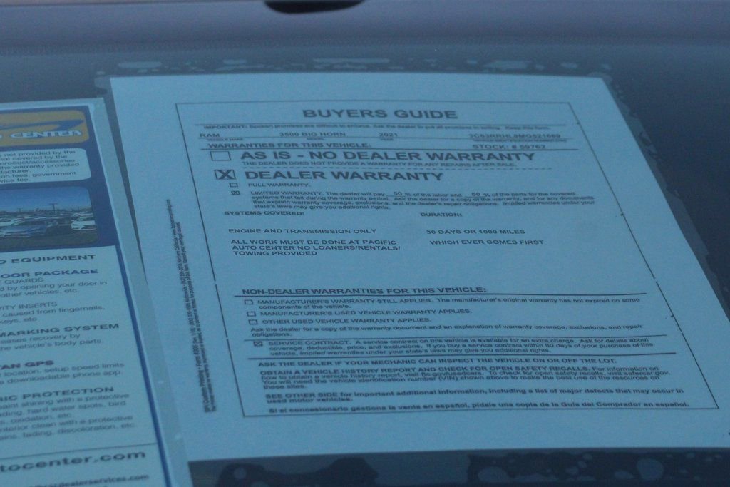 Used 2021 RAM 3500 Big Horn w/ Level 1 Equipment Group image 51