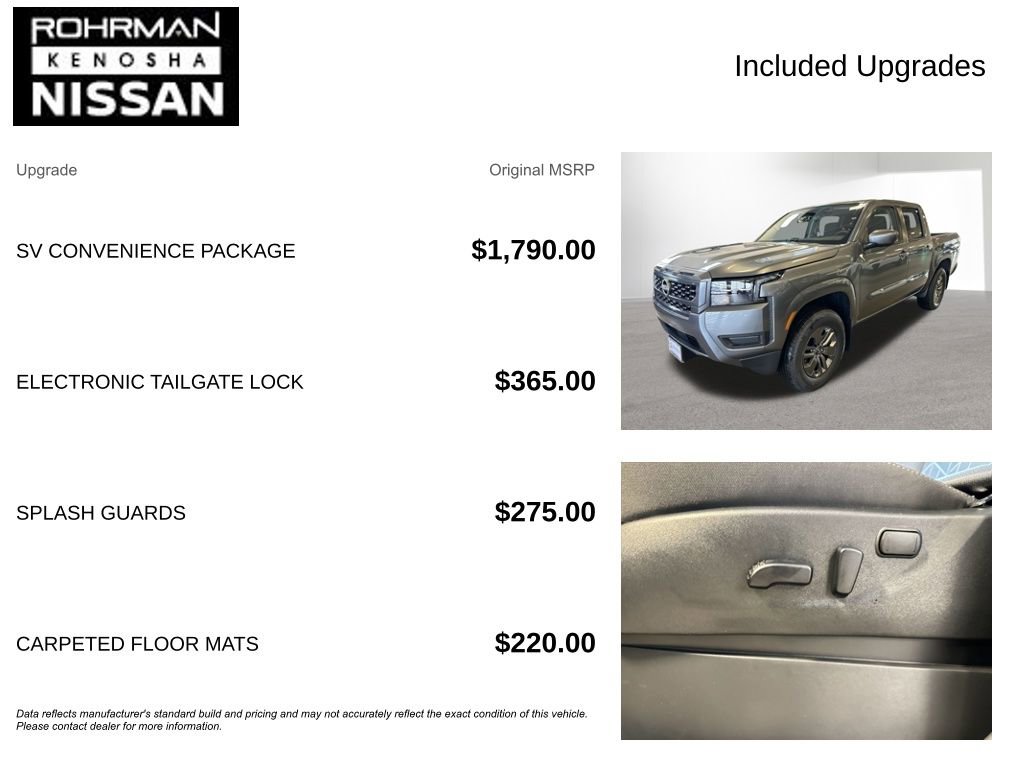 New 2026 Nissan Frontier SV w/ SV Convenience Package image 4