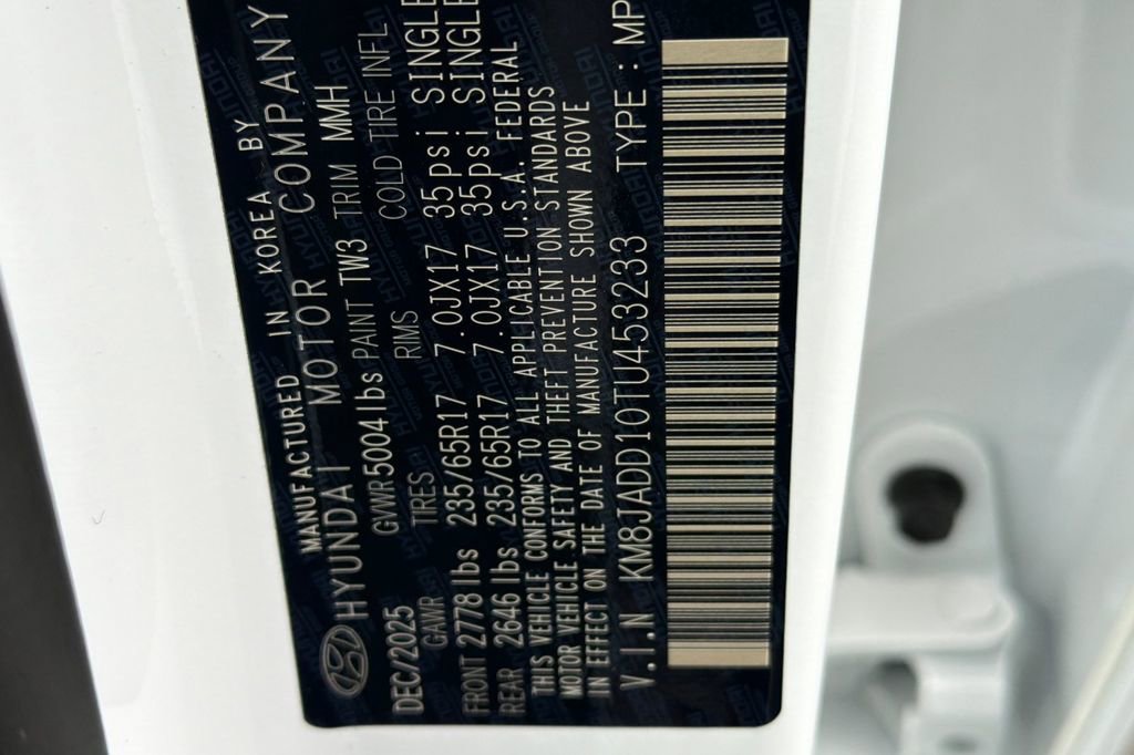 New 2026 Hyundai Tucson Blue SE image 22