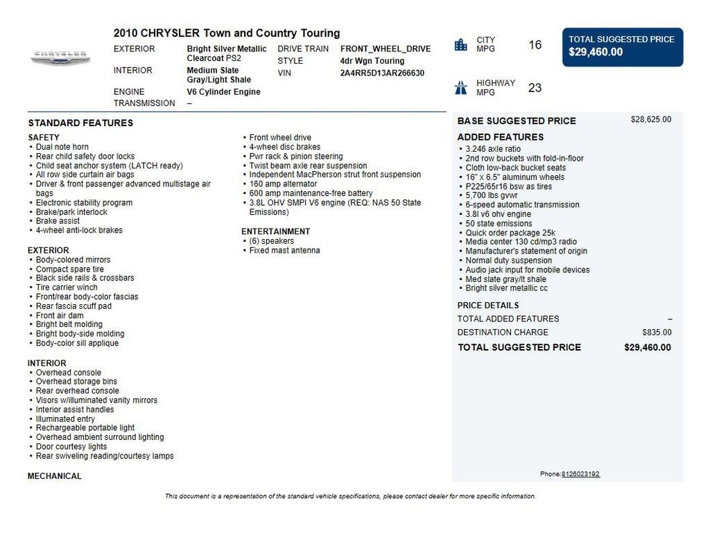 Used 2010 Chrysler Town & Country Touring image 33