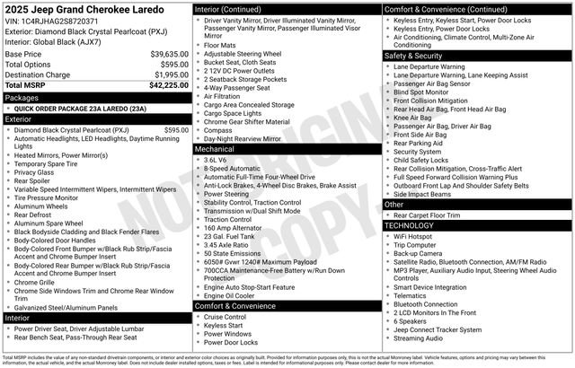 Used 2025 Jeep Grand Cherokee Laredo AWD/4WD image 7