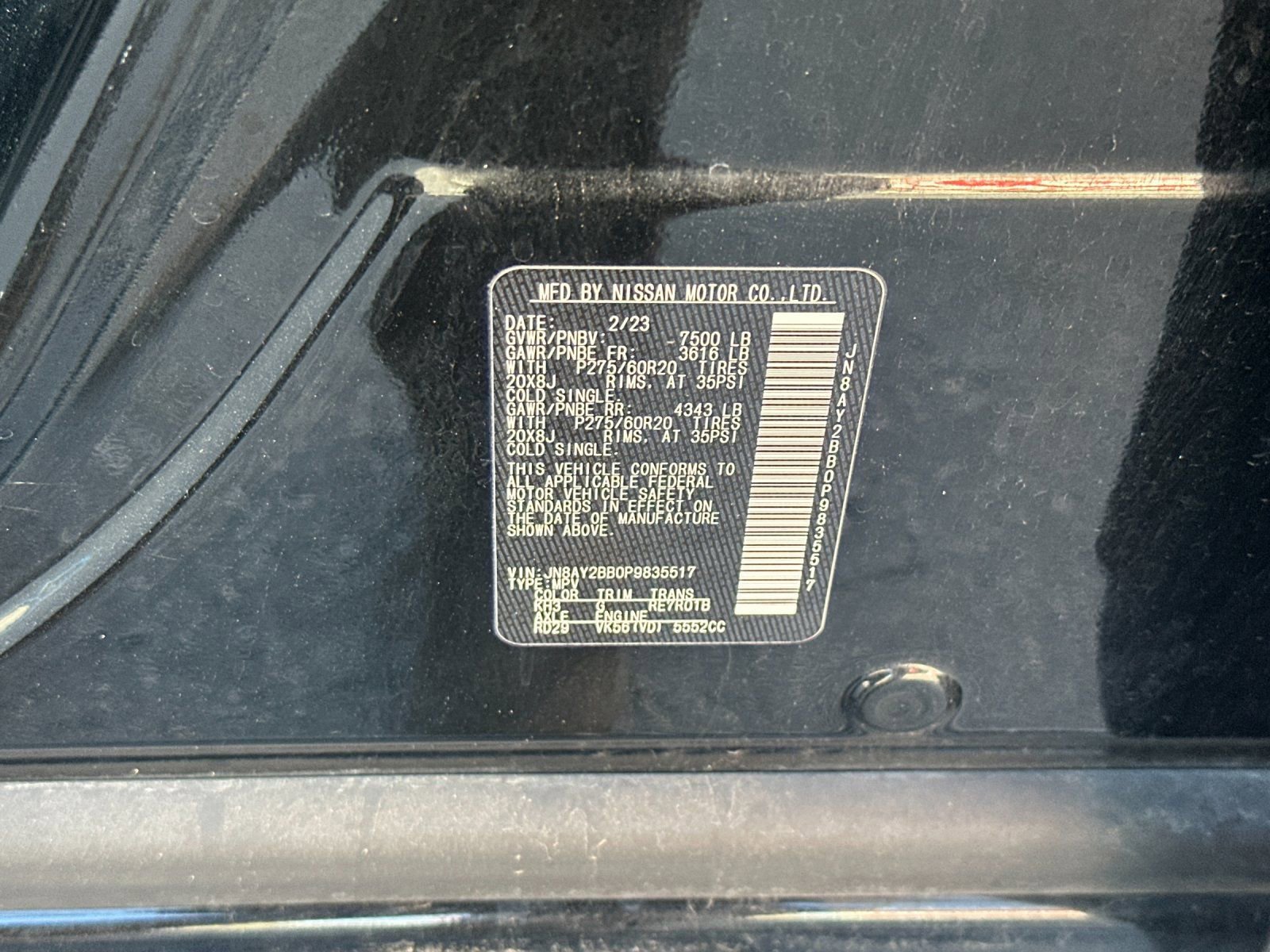 Used 2023 Nissan Armada SL w/ Captain's Chairs Package image 27