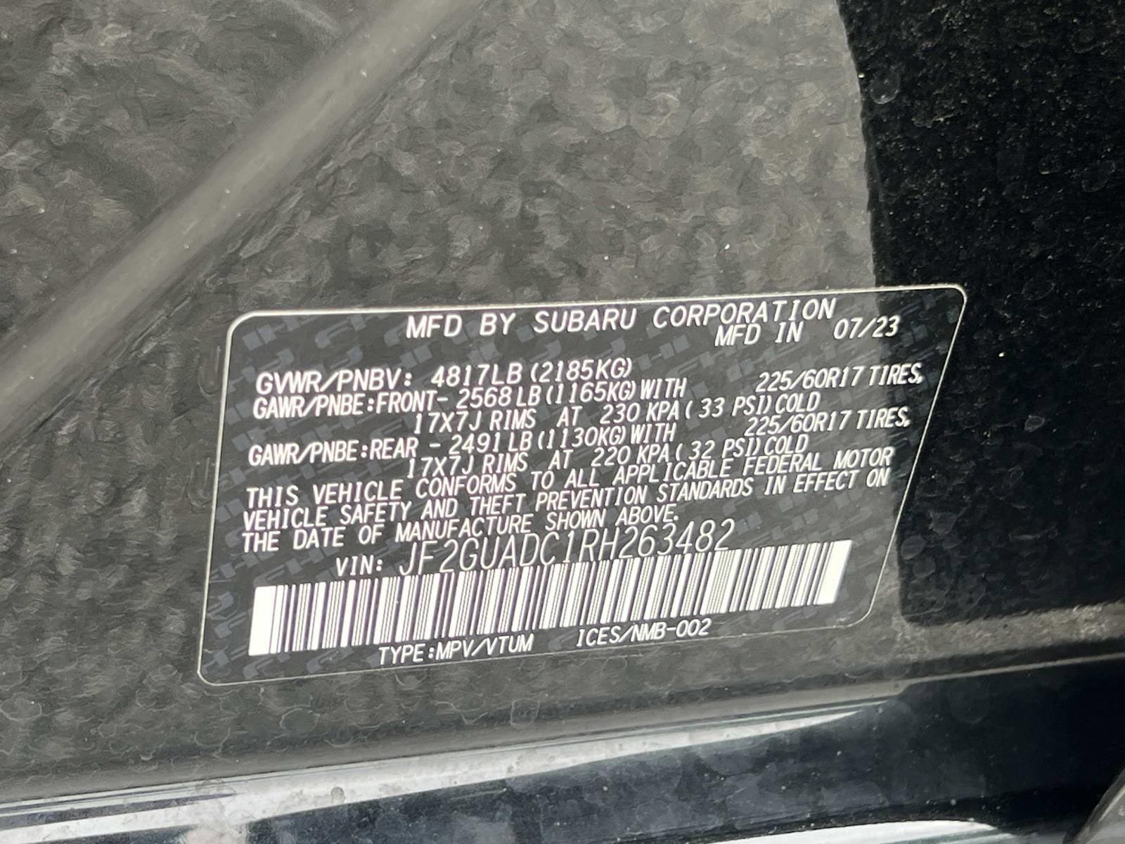Certified 2024 Subaru Crosstrek 2.0i Premium AWD/4WD image 35