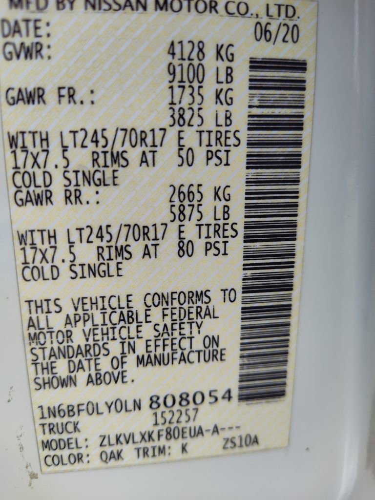 Used 2020 Nissan NV 2500 SV w/ Navigation Package image 34