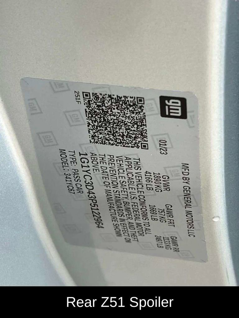 Used 2023 Chevrolet Corvette Stingray Premium Conv w/ Z51 Performance Package image 24