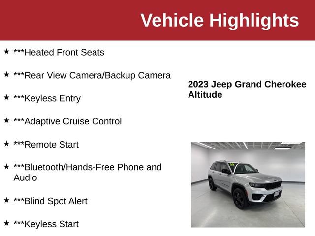 Used 2023 Jeep Grand Cherokee Altitude AWD/4WD image 10