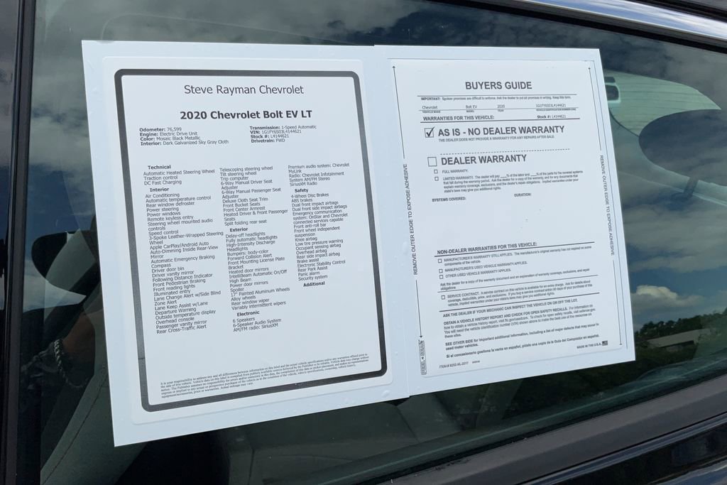 Used 2020 Chevrolet Bolt LT FWD image 26