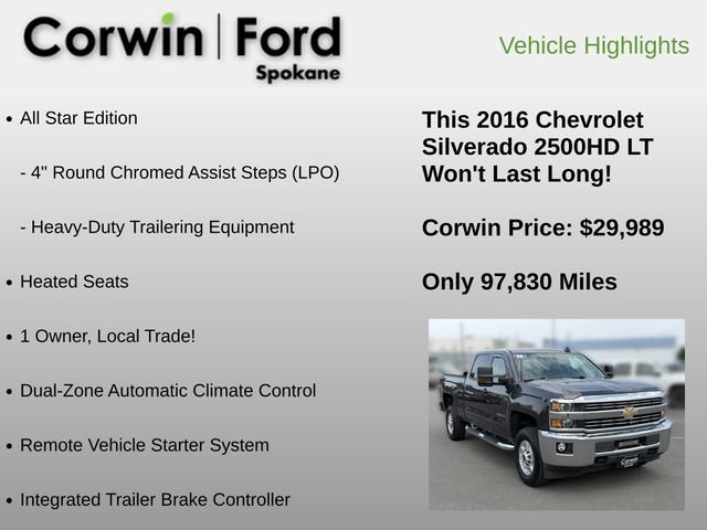 Used 2016 Chevrolet Silverado 2500 LT w/ All Star Edition AWD/4WD image 12