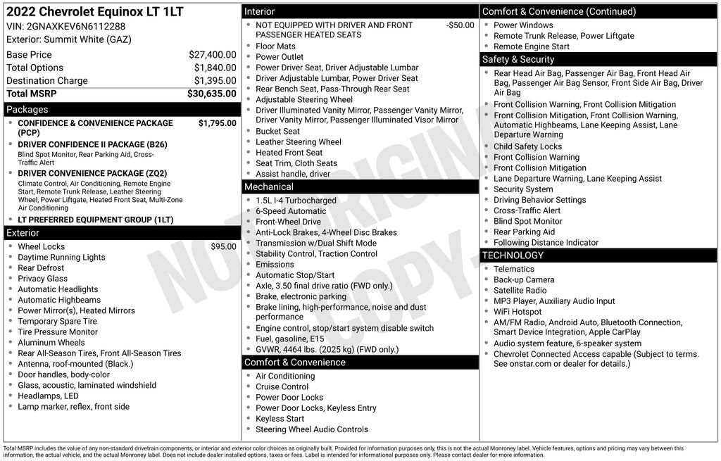 Certified 2022 Chevrolet Equinox LT FWD image 6