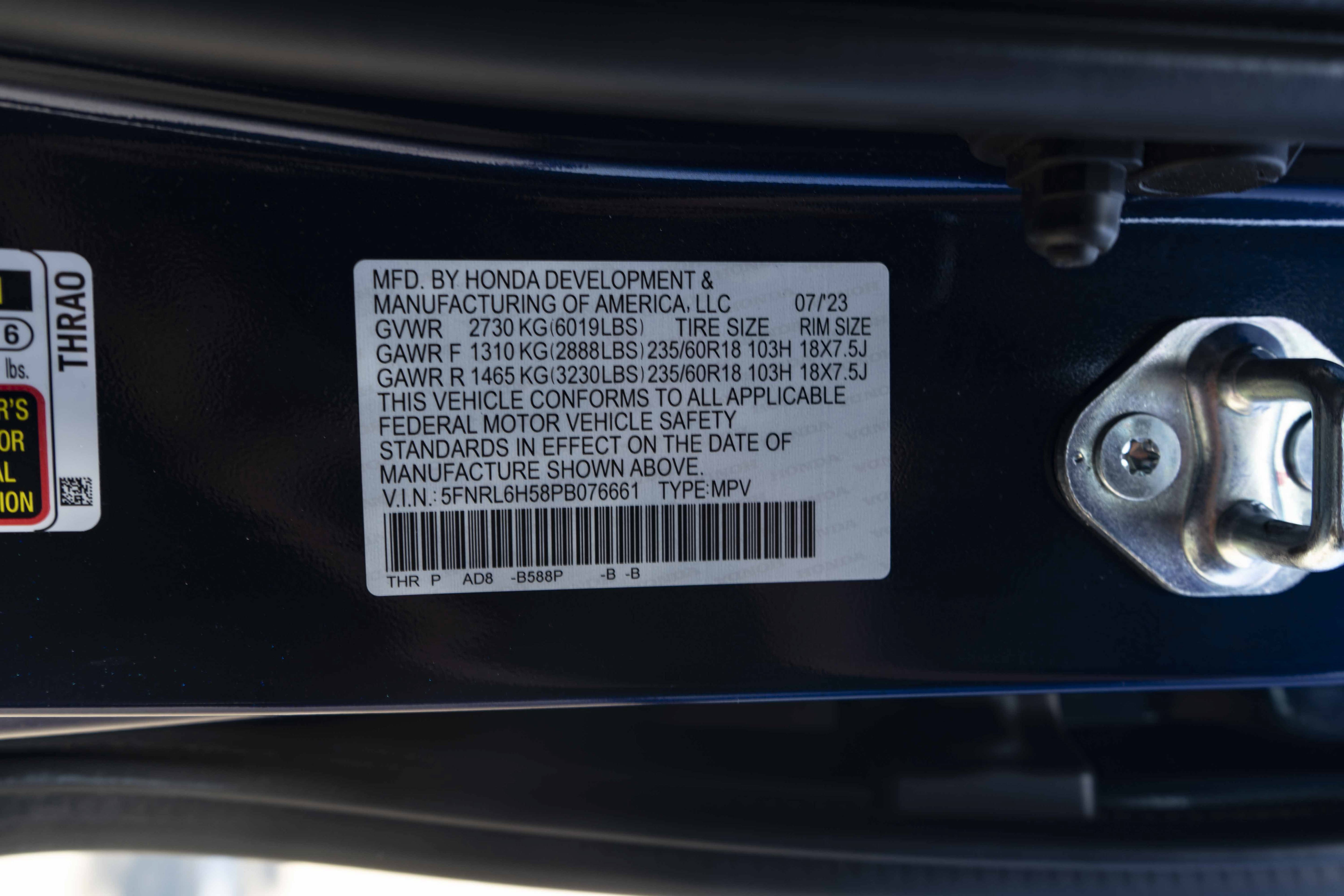 Used 2023 Honda Odyssey EX image 43