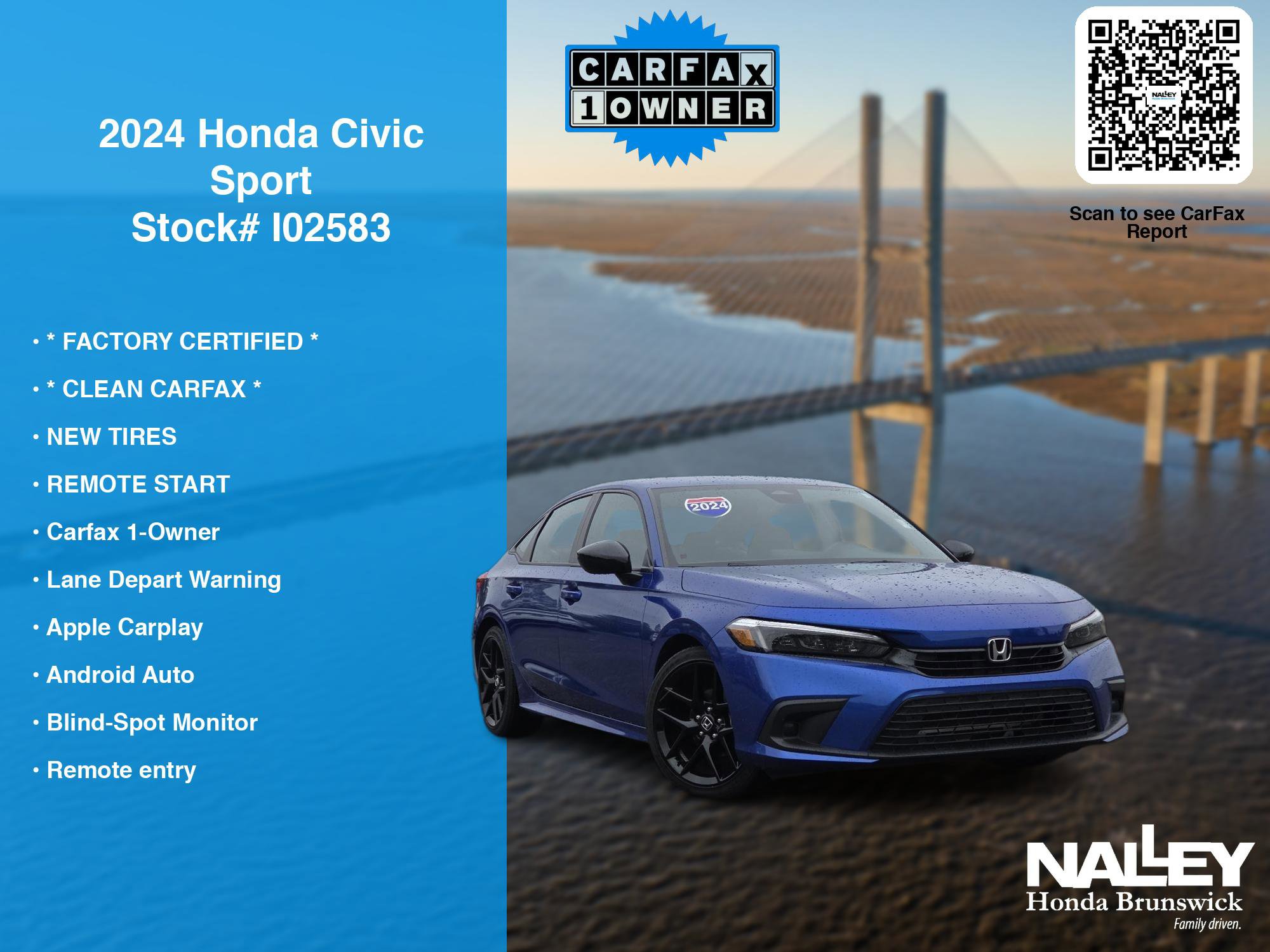 Certified 2024 Honda Civic Sport image 7