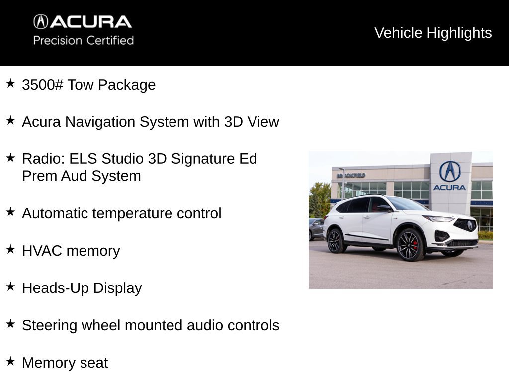 Certified 2022 Acura MDX Type S w/ Advance Package AWD/4WD image 9