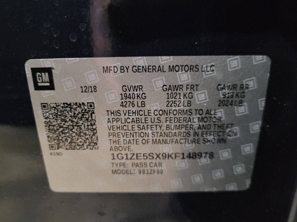 Used 2019 Chevrolet Malibu Premier w/ Sun and Wheel Package FWD image 33