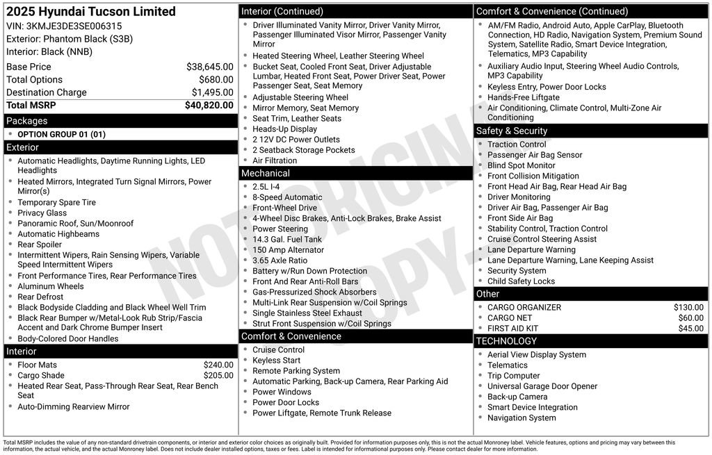 Used 2025 Hyundai Tucson Limited FWD image 57