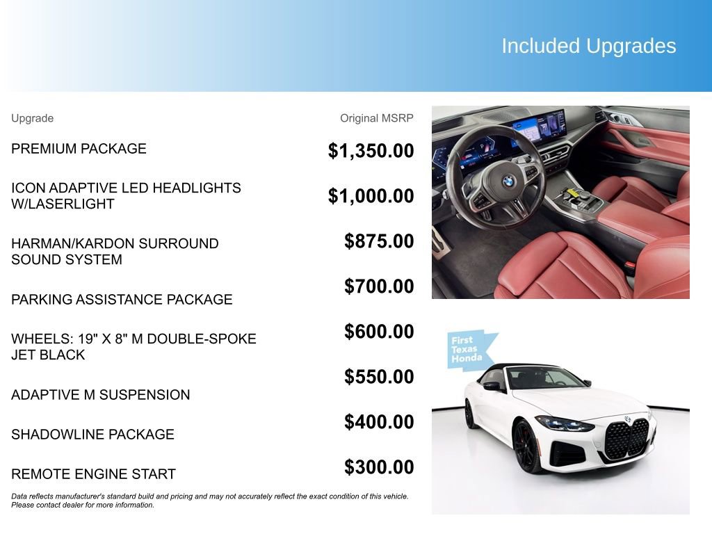 Used 2024 BMW M440i Convertible w/ Premium Package image 5