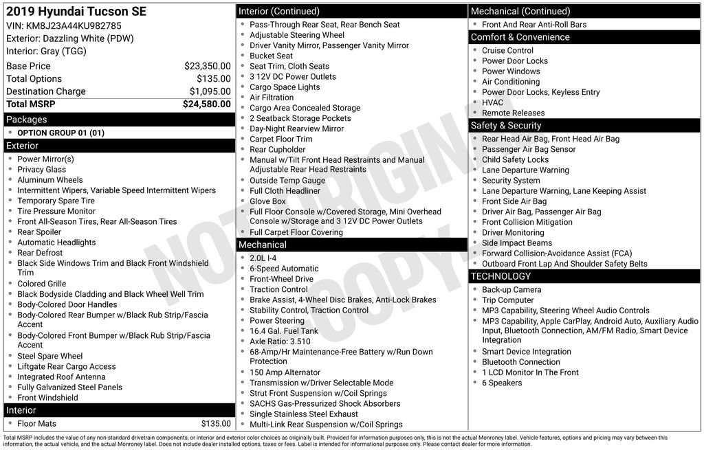 Used 2019 Hyundai Tucson SE FWD image 33