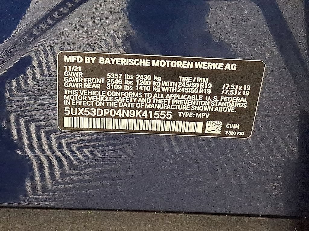 Used 2022 BMW X3 xDrive30i w/ Convenience Package AWD/4WD image 29