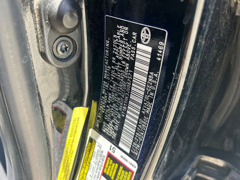 Used 2018 Toyota Camry LE FWD image 10
