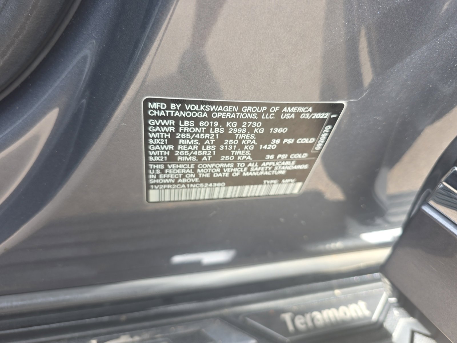 Used 2022 Volkswagen Atlas SEL Premium AWD/4WD image 25