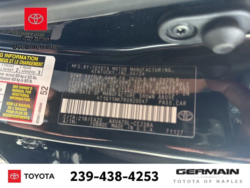 Certified 2024 Toyota Camry SE image 23