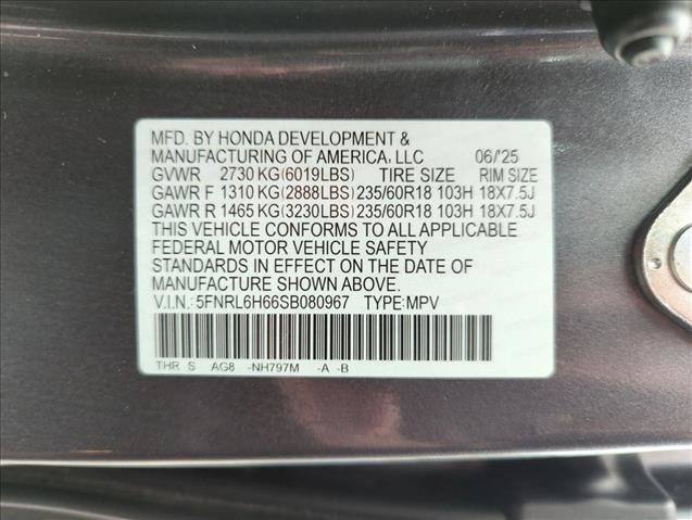 Certified 2025 Honda Odyssey EX-L image 14