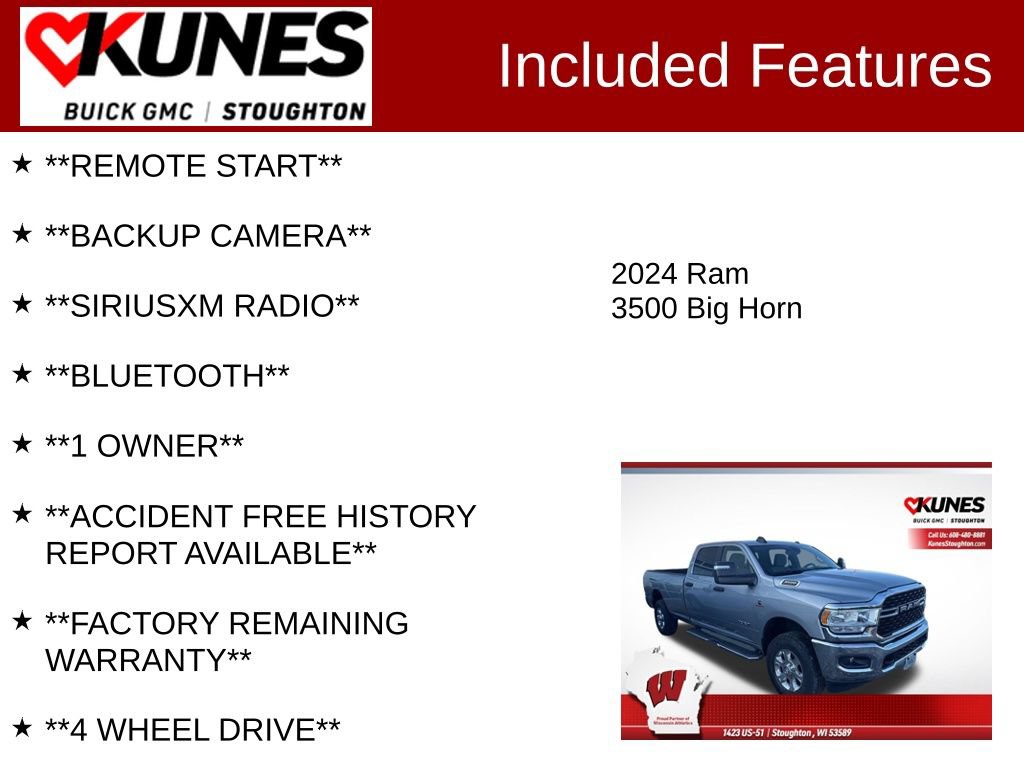 Used 2024 RAM 3500 Big Horn AWD/4WD image 2