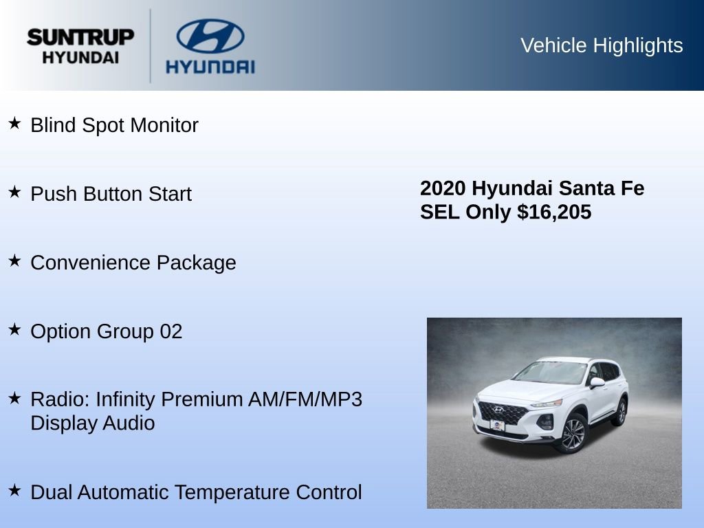 Used 2020 Hyundai Santa Fe SEL w/ Convenience Package image 8