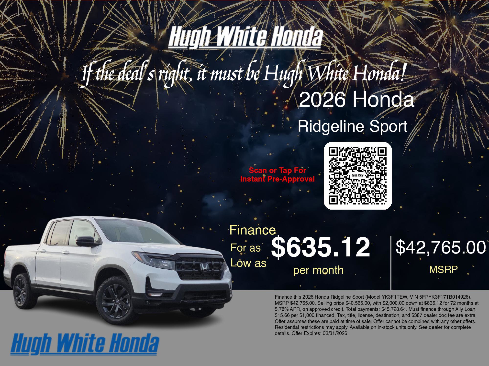 New 2026 Honda Ridgeline Sport image 7