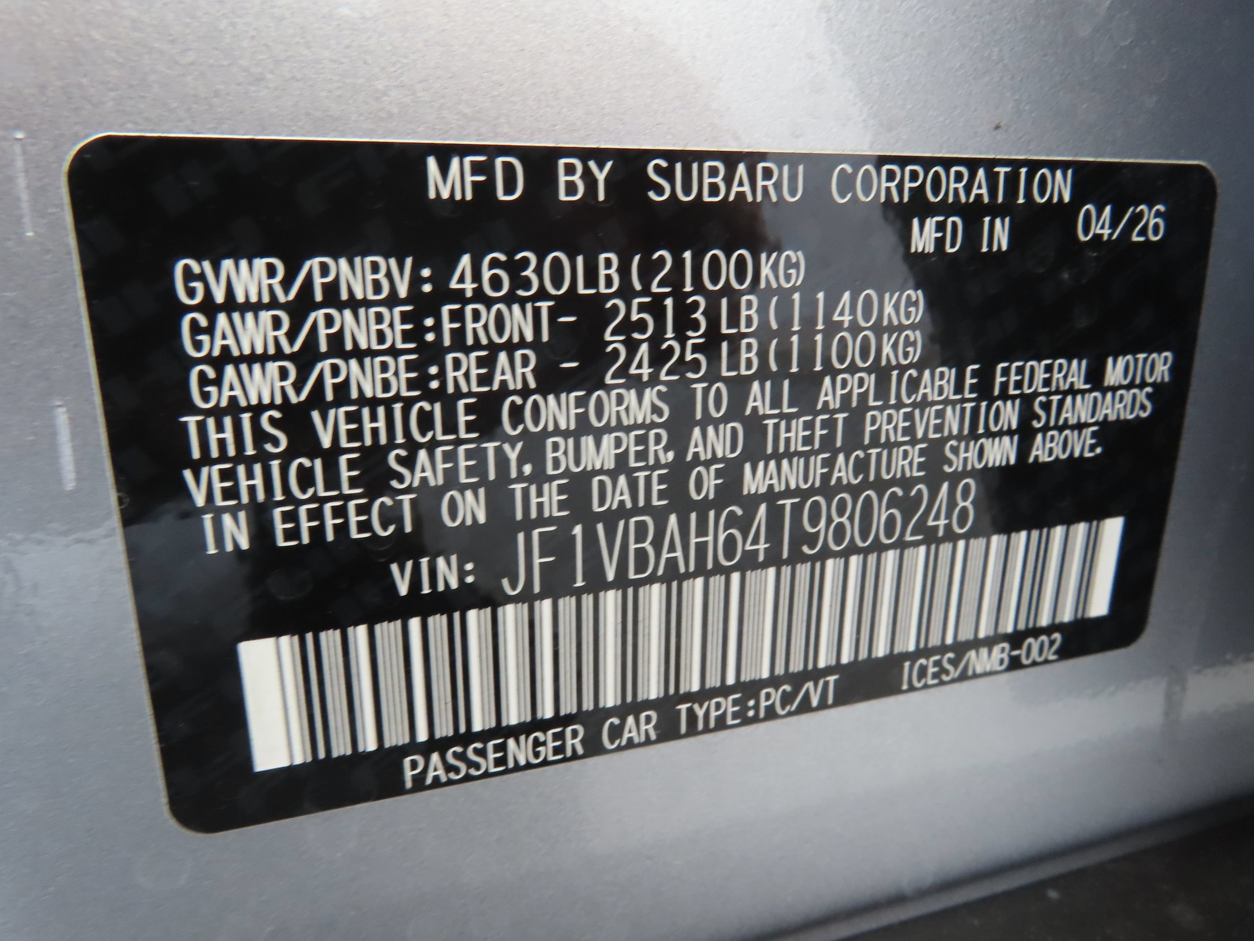 New 2026 Subaru WRX Premium AWD/4WD image 25