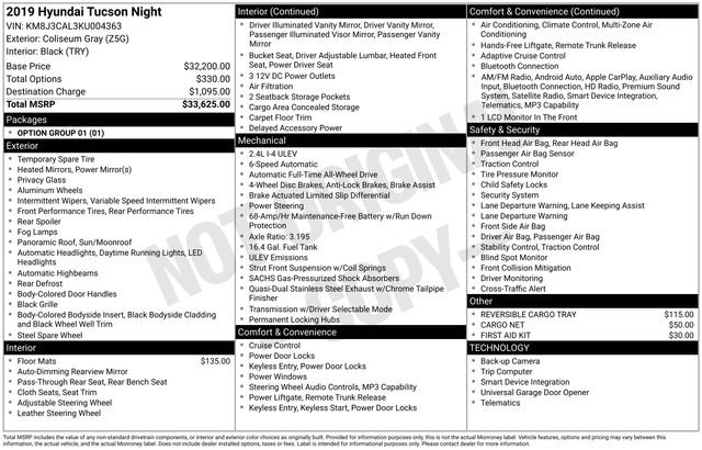 Used 2019 Hyundai Tucson Night AWD/4WD image 6