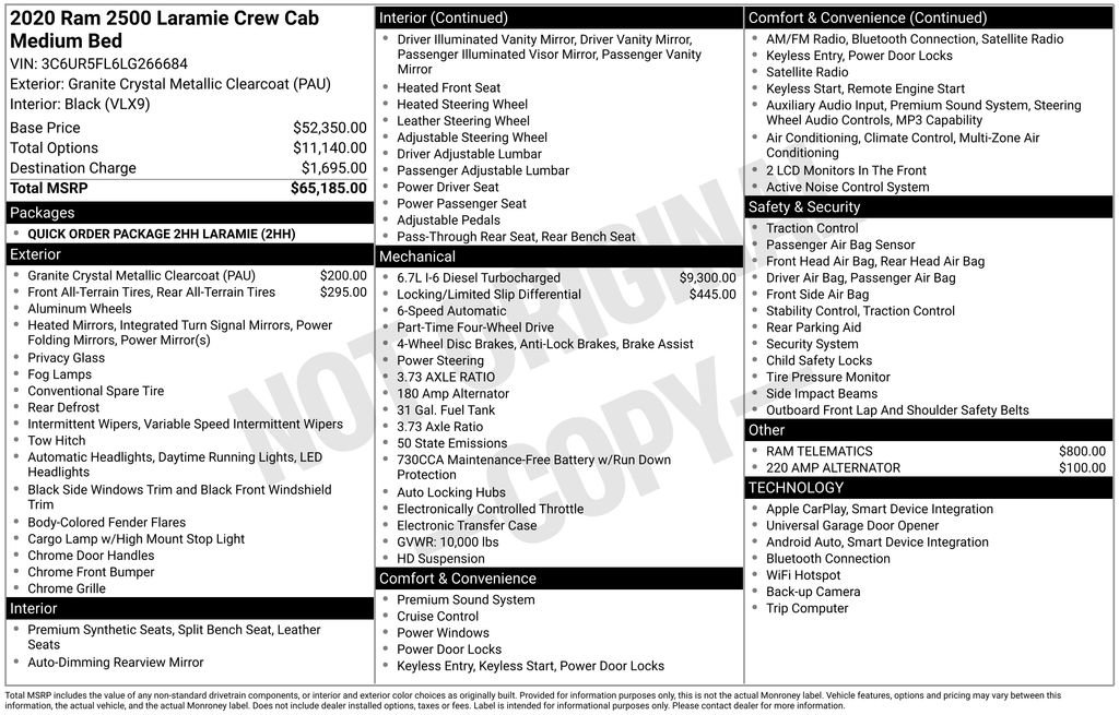 Certified 2020 RAM 2500 Laramie image 42