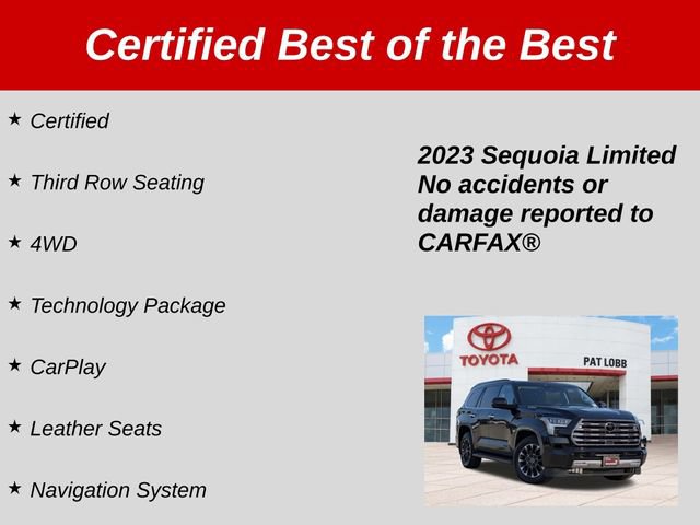 Certified 2023 Toyota Sequoia Limited w/ Tow Technology Package AWD/4WD image 42