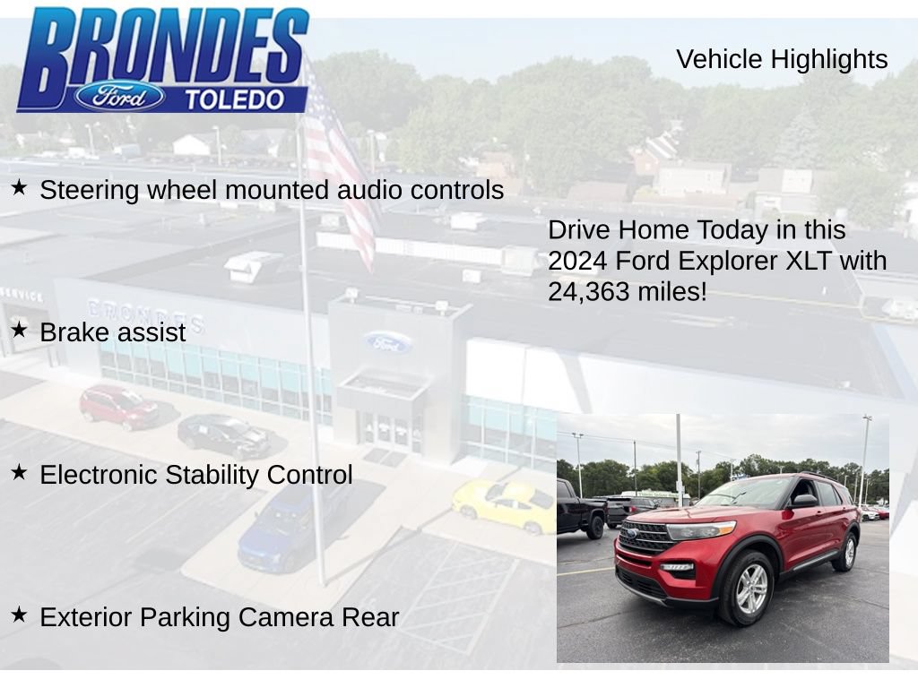 Used 2024 Ford Explorer XLT w/ Equipment Group 202A AWD/4WD image 17