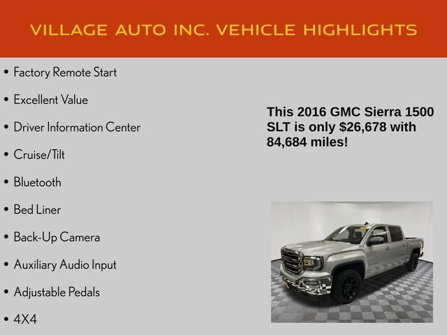 Used 2016 GMC Sierra 1500 SLT w/ SLT Premium Package AWD/4WD image 14
