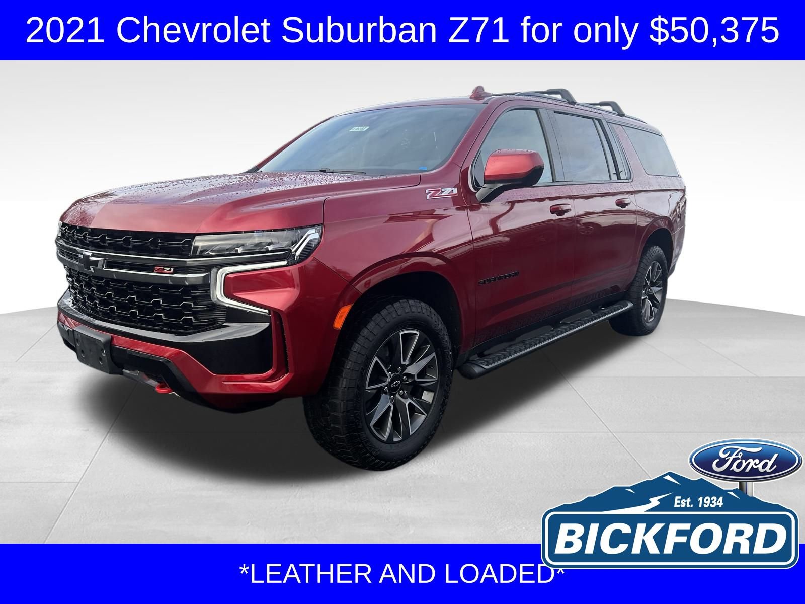 Used 2021 Chevrolet Suburban Z71 w/ Rear Media and Nav Package image 1